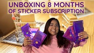 8 months of Violette sticker subscription| Sticker Haul