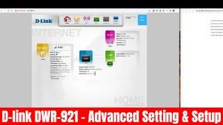 Avanced Settings & Setup - D-link DWR-921 4G LTE WiFi Router