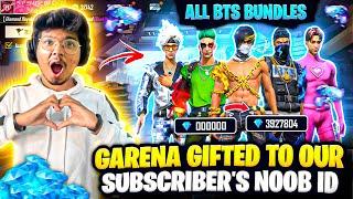 Gifting 10,000 Diamonds And All The BTS Bundles To 6 Year Old Subscriber -Garena Free Fire