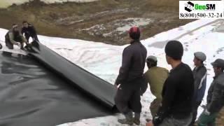 Сварка геомембраны для полигона ТБО | Welding geomembrane for landfill