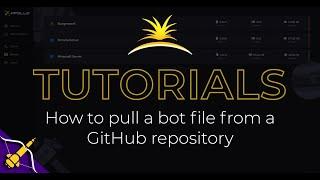 How to pull a bot file from a GitHub repository