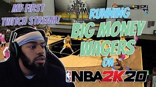 MY FIRST TWITCH STREAM & MY FIRST YOUTUBE VIDEO! RUNNING WAGERS W/ SOME OF YOUR FAV YOUTUBERS IN 2K.