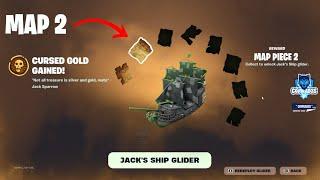 How to Complete Pirate Code Two Quests to unlock Map Piece Two Fortnite - Pirates of the Caribbean