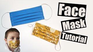 Surgical style face mask sewing tutorial