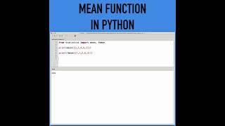 How Do You Find the Mean of a List of Numbers in Python?