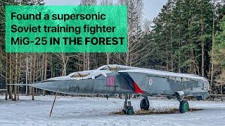 Found a supersonic Soviet training fighter MiG-25 in the forest!