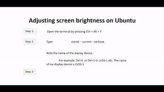 Ubuntu screen brightness | Adjust | This method worked for me!