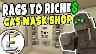 Gas Mask Shop | Unturned Roleplay (Rags to Riches #58) Cheap Gas Masks