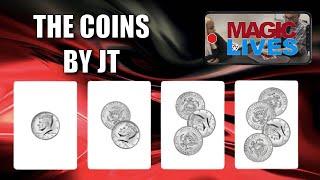 The Coins by JT | A Coin Trick With Cards