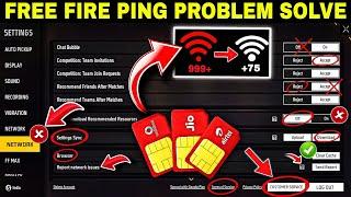free fire ping problem solution jio sim/FF PING PROBLEM SOLVE/FF Normal Ping But Not Working/part- 3