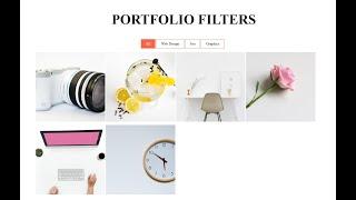 How To Create a Portfolio Filter Image Gallery using HTML CSS & jQuery Plugin.