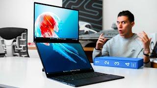 NEW ASUS Zenbook Duo REVIEW + GIVEAWAY - The Coolest Dual Screen Laptop in 2024