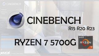 CINEBENCH R15 , R20 , R23 on Ryzen 7 5700G | JOHN TECH