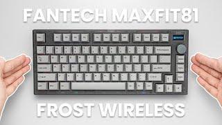 FANTECH MAXFIT81 FROST WIRELESS 75% Gaming Keyboard with OLED Screen - Unboxing & Review (ASMR)