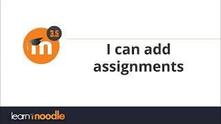 Assignment in Moodle 3.5