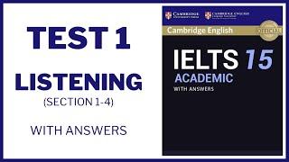 Cambridge IELTS Book 15 Listening Practice Test 1 with Answers key | Cam ielts 15 L1 #ielts