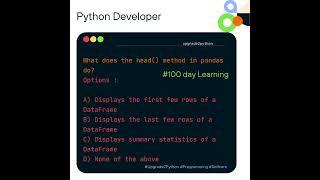 Head() Function Learn From Basic in Data Science Using Python #100dayslearning #python #love #learn