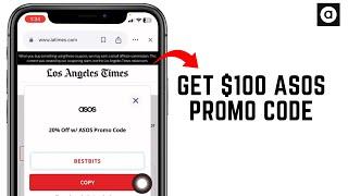 How To Get $100 ASOS Promo Code 2024 (WORKING DEALS)