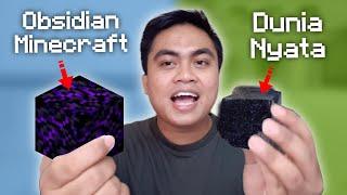 Batu Obsidian di Minecraft vs Dunia Nyata!