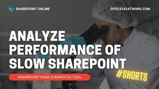 Analyze and diagnose SharePoint site performance