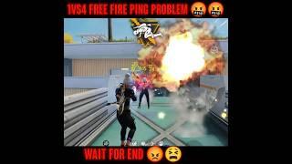 1Vs4 Free Fire Ping Problem | Free Fire ping problem today| Solve ping problem #shorts #short