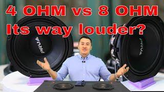 Myth busted, real test 4 Ohm vs 8 Ohm speaker? Car audio system PRV AUDIO 6MR500-NDY