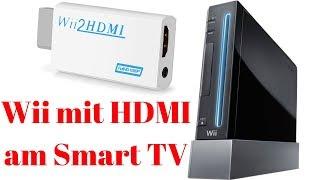 Nintendo Wii HDMI Adapter am Smart TV anschließen Fernseher Vergleich AV Kabel HD TV Konsole