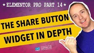 Elementor Pro Part 14 - Elementor Share Button Widget