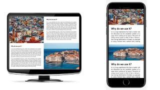 How to Create Responsive Split Screen Text and Image Columns | Image & Text Side By Side HTML CSS
