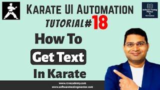 Karate UI Automation Tutorial #18 - How to Get Text in Karate