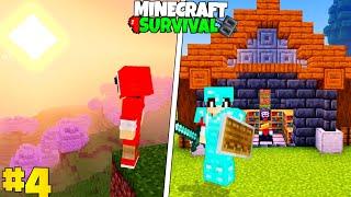 "EXPLORING" And Crafting "DIAMOND ARMOR" In Minecraft Survival Part-4 [HINDI]