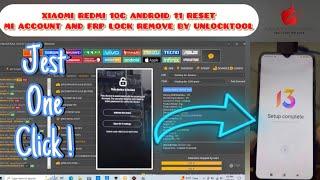 XIAOMI  REDMI 10C | ANDROID 11 RESET MI ACCOUNT & FRP LOCK REMOVE | BY UNLOCK-TOOL | 220333QAG