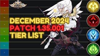 Mythic Heroes - Tier List - December 2024 (Patch 1.35.001)