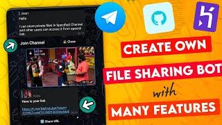 How to Create Own File Sharing Bot Telegram tamil/TechMagazine