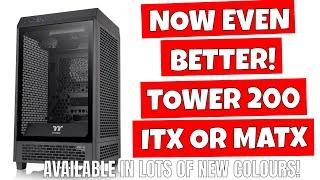 ITX or MATX SFF Style Thermaltake Tower 200 TG Airflow PC Case