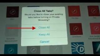 iPad Mini iOS 7: How to Close All Safari Tabs at Once