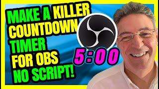 How to create a OBS countdown Timer - WICKED COOL ANIMATION WITH NO SCRIPT
