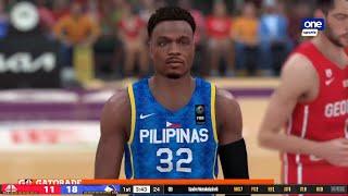 NBA 2K24 Live Simulation! Gilas Pilipinas vs Georgia | FIBA Olympic Qualifying Tournament 2024