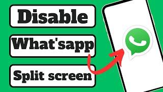 How to disable split screen on Whatsapp 2023 | Turn off what's app split screen In android (iPhone)