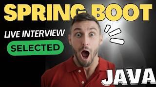 Java Spring Boot Real Interview | 0-5 Years Experience Virtual Interview