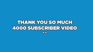 4000 Subscriber Thank You Video | Airlim