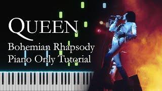 Queen: Bohemian Rhapsody Piano Only | Tutorial