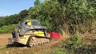 mulching some brush