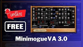 NEW UPDATE of FREE SOFTSYNTH MinimogueVA 3.0 - Sound Demo