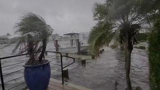 Hurricane Ian storm surge on Marco Island