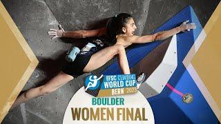 IFSC BOULDER Women's Final World Cup Bern 2023