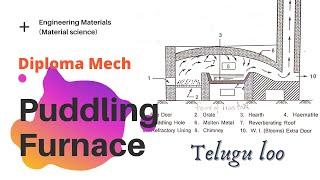 Puddling Furnace | Reverberatory Furnace | Wrought Iron | Engineering Materials | Diploma | Telugu