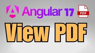How to view PDF file in Angular 17?