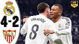 Real Madrid vs Sevilla 4-2 All Goals & Highlights 2024 | Resumen del Real Madrid hoy