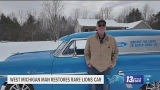 West Michigan native restores rare Ford in honor of the Detroit Lions